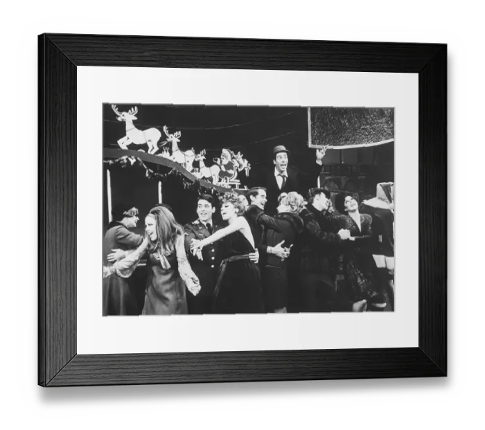 Framed Print : Jerry Orbach and Cast on Stage in Promises, Promises Framed Print : Jerry Orbach and Cast on Stage in Promises, Promises