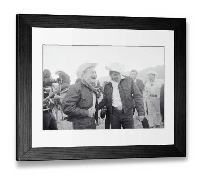 Framed Print : Ronald Reagan and Nelson Rockefeller Dressed as Cowboys Framed Print : Ronald Reagan and Nelson Rockefeller Dressed as Cowboys