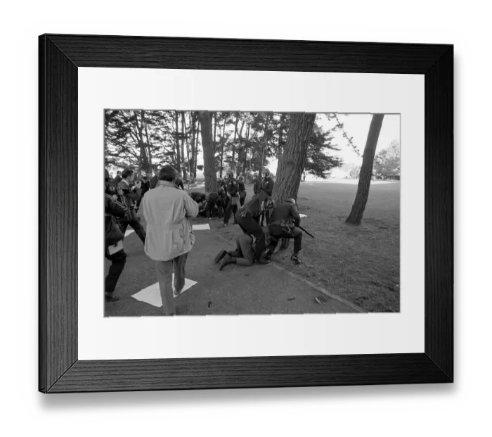 Framed Print : Breaking Up a Demonstration Framed Print : Breaking Up a Demonstration