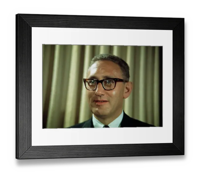 Framed Print : Portrait of Henry Kissinger Framed Print : Portrait of Henry Kissinger