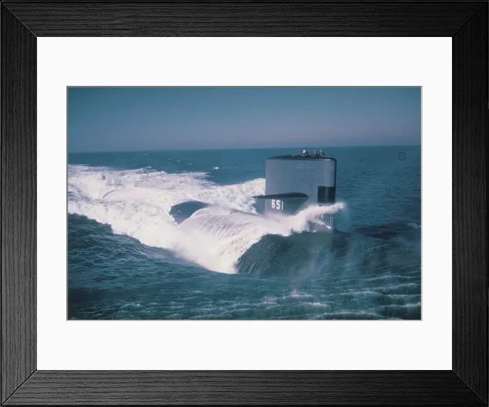 Framed Print : USS Queenfish Nuclear Submarine Surfacing Framed Print : USS Queenfish Nuclear Submarine Surfacing