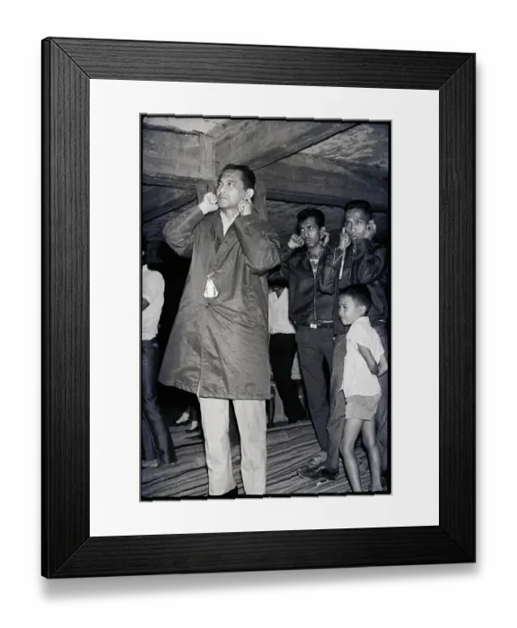 Framed Print : Governor of Jakarta Watching Fireworks Framed Print : Governor of Jakarta Watching Fireworks