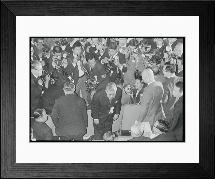 Framed Print : Prime Minister Sato at Political Convention Framed Print : Prime Minister Sato at Political Convention