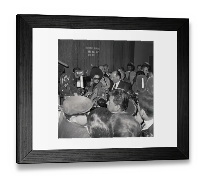 Framed Print : Katherine Cleaver and Her Lawyer Framed Print : Katherine Cleaver and Her Lawyer