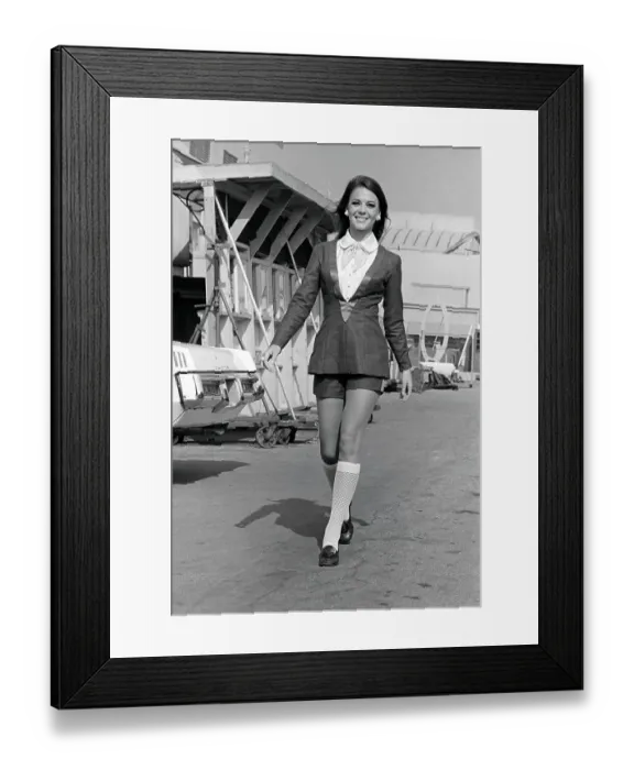 Framed Print : Natalie Wood Walking Toward Dressing Room in Costume Framed Print : Natalie Wood Walking Toward Dressing Room in Costume