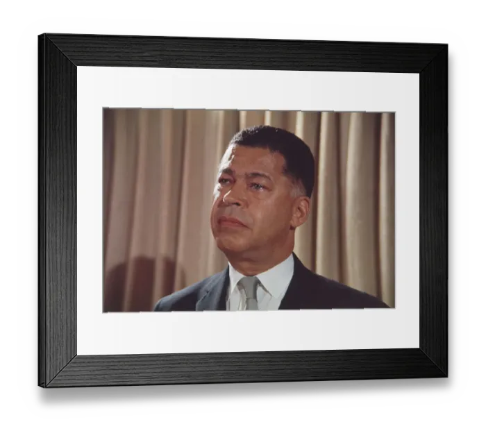 Framed Print : Portrait of Edward Brooke Framed Print : Portrait of Edward Brooke