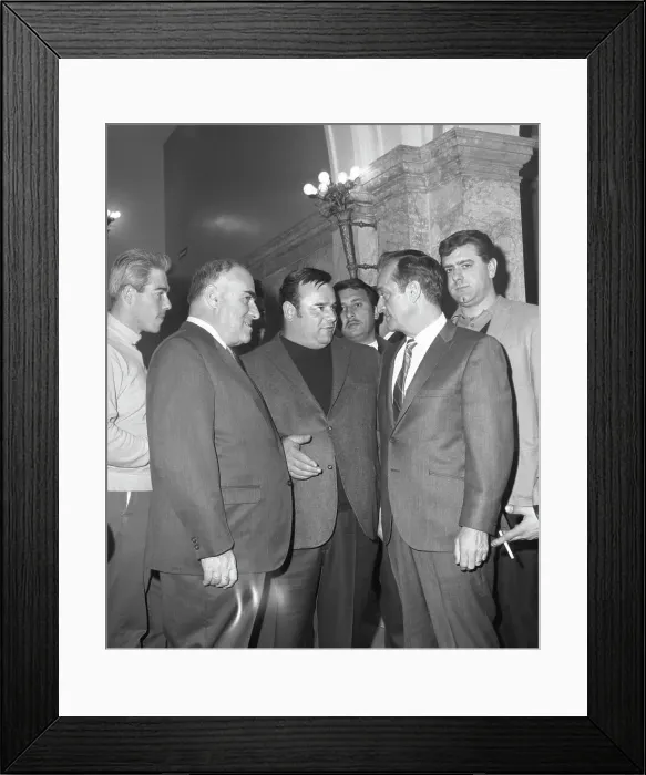 Framed Print : Anthony Imperiale Speaks With Senators
