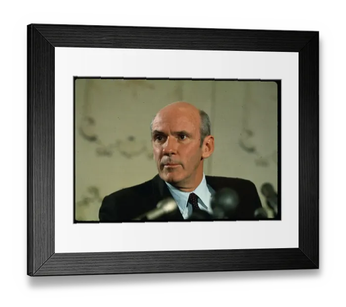 Framed Print : Portrait of Senator Elect Alan M. Cranston