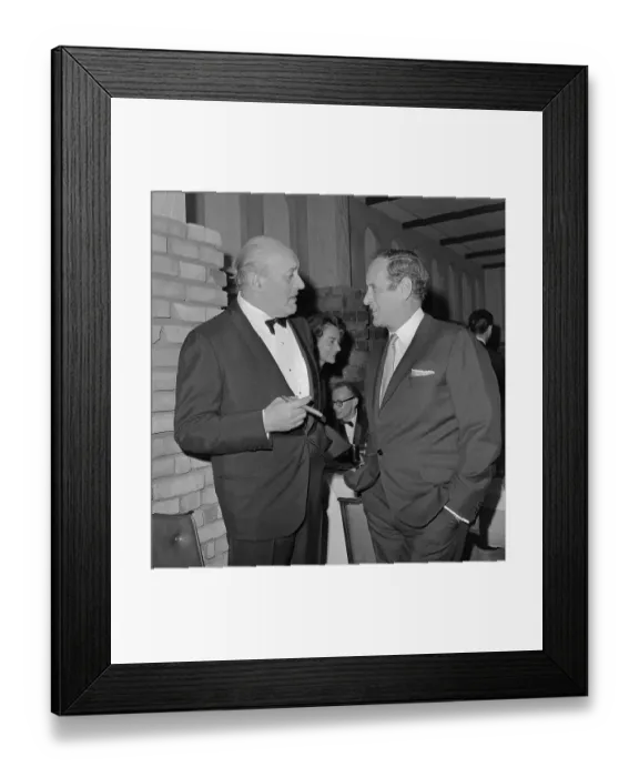 Framed Print : Lee J Cobb Speaking with Eli Wallach Framed Print : Lee J Cobb Speaking with Eli Wallach