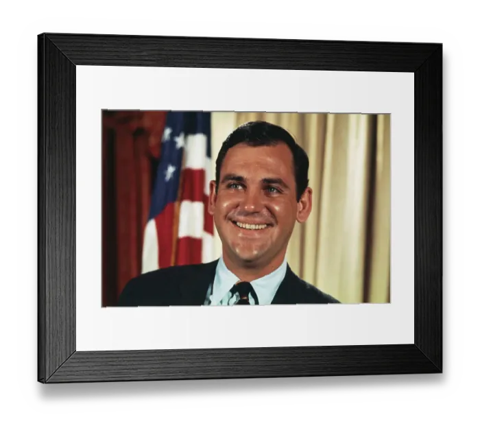 Framed Print : Portrait of Ron Ziegler Framed Print : Portrait of Ron Ziegler