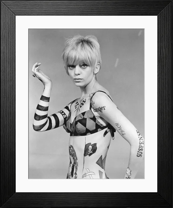 Framed Print : Goldie Hawn Wearing Body Paint and Bikini Framed Print : Goldie Hawn Wearing Body Paint and Bikini