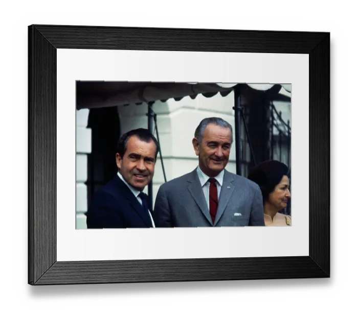Framed Print : President Johnson With President-Elect Nixon Framed Print : President Johnson With President-Elect Nixon
