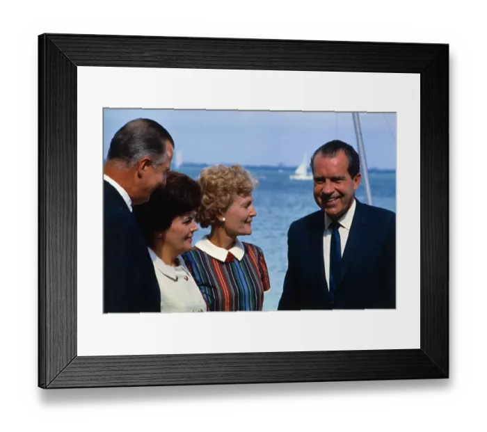 Framed Print : Richard Nixon and Spiro Agnew with Their Wives Framed Print : Richard Nixon and Spiro Agnew with Their Wives