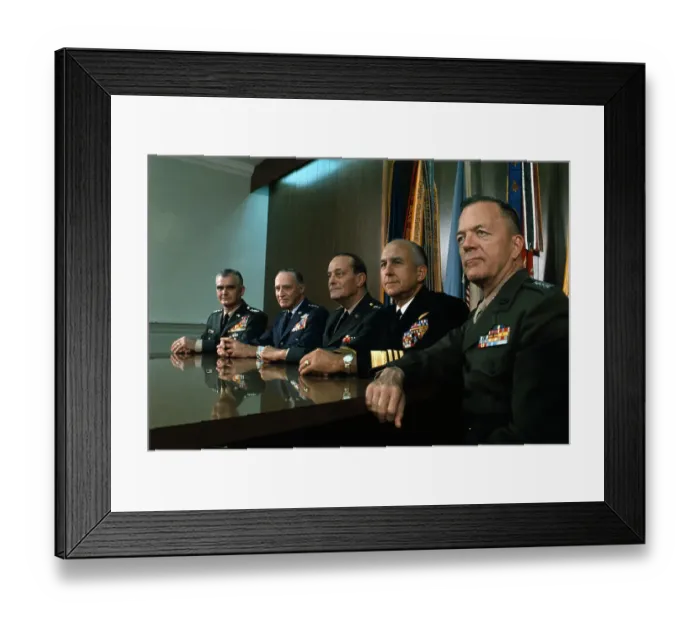 Framed Print : Portrait of the Joint Chief of Staff Members Framed Print : Portrait of the Joint Chief of Staff Members