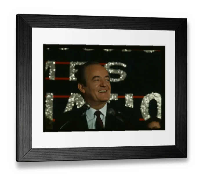 Framed Print : Humphrey With Cheering Supporters
