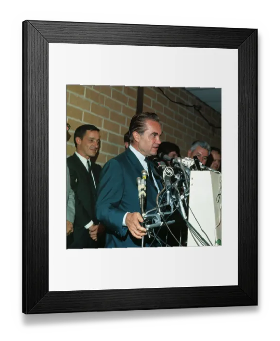 Framed Print : Wallace Talking With Reporters Framed Print : Wallace Talking With Reporters