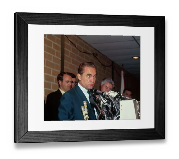 Framed Print : Wallace Talking With Reporters Framed Print : Wallace Talking With Reporters