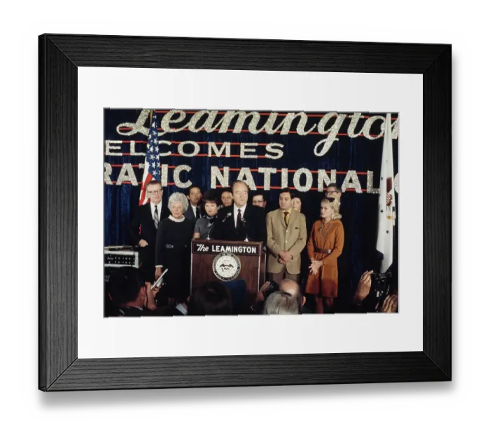 Framed Print : Hubert Humphrey Framed Print : Hubert Humphrey