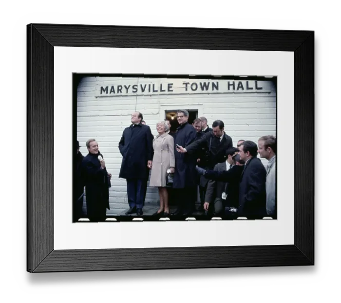 Framed Print : Humphrey and Wife Leaving Marrysville Town Hall Framed Print : Humphrey and Wife Leaving Marrysville Town Hall