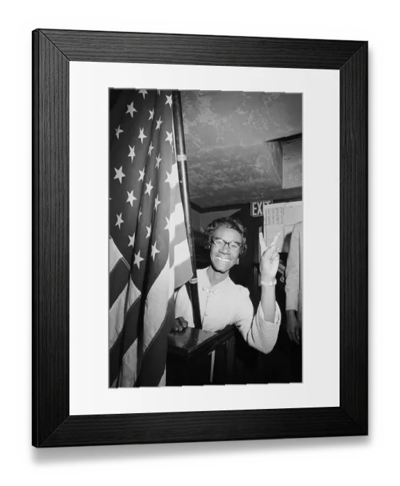 Framed Print : Shirley Chisholm Giving Victory Sign Framed Print : Shirley Chisholm Giving Victory Sign