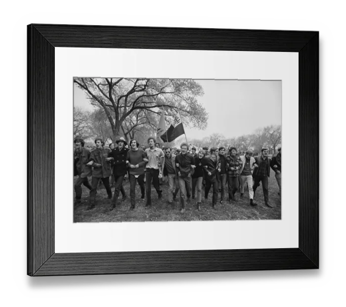 Framed Print : Students for a Democratic Society Marching Framed Print : Students for a Democratic Society Marching