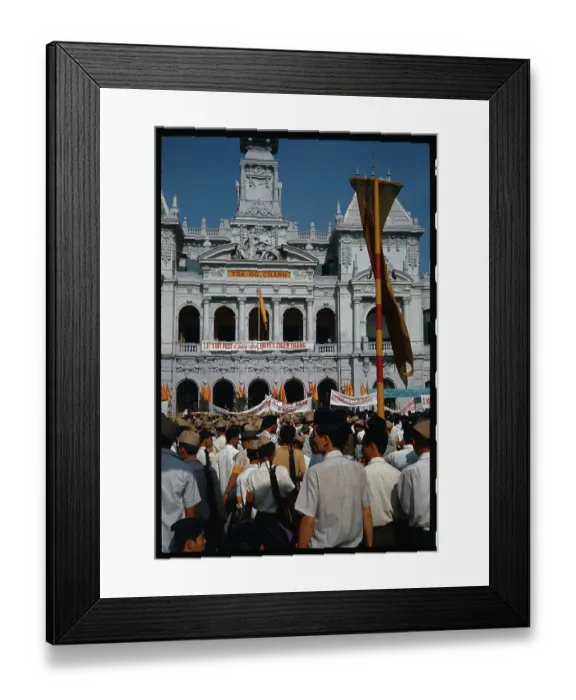 Framed Print : People Demonstrating Against Johnson Framed Print : People Demonstrating Against Johnson