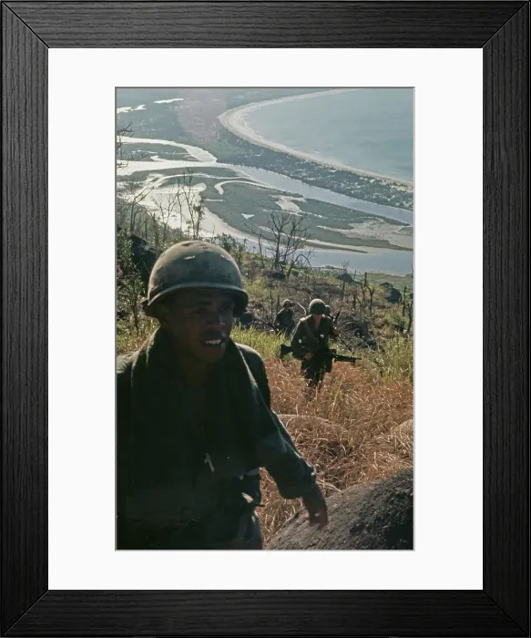 Framed Print : US Military Patrol, Vietnam War Framed Print : US Military Patrol, Vietnam War