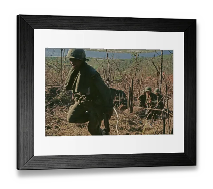 Framed Print : US Military Patrol, Vietnam War