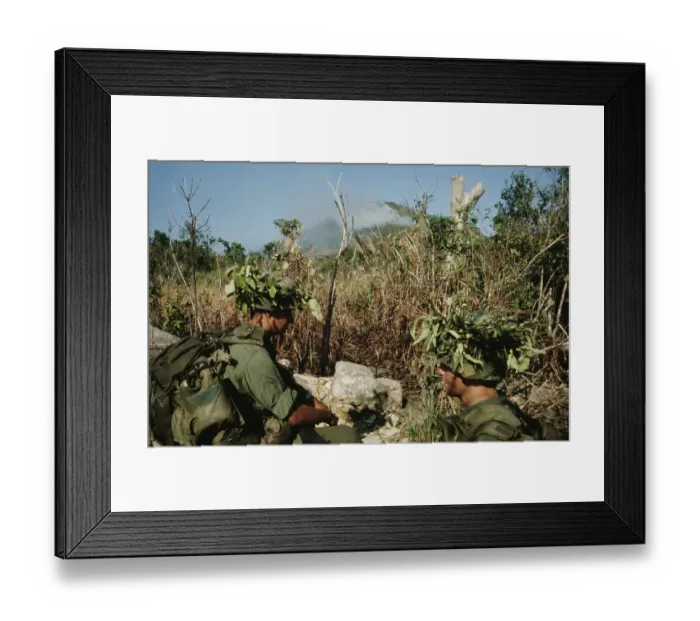Framed Print : US Military Patrol, Vietnam War Framed Print : US Military Patrol, Vietnam War
