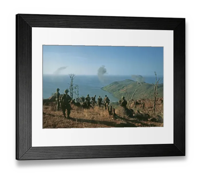 Framed Print : US Military Patrol, Vietnam War Framed Print : US Military Patrol, Vietnam War