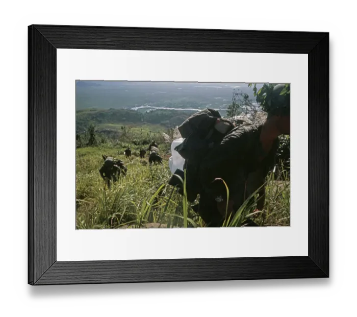 Framed Print : US Military Patrol, Vietnam War Framed Print : US Military Patrol, Vietnam War