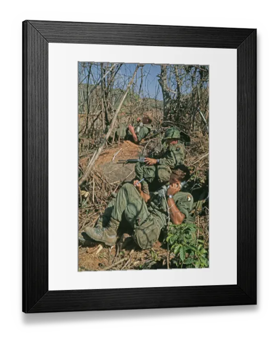 Framed Print : US Military Patrol, Vietnam War Framed Print : US Military Patrol, Vietnam War