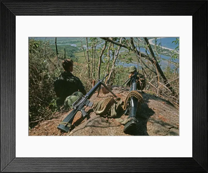 Framed Print : US Military Patrol, Vietnam War Framed Print : US Military Patrol, Vietnam War