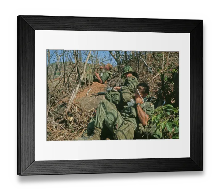 Framed Print : US Military Patrol, Vietnam War Framed Print : US Military Patrol, Vietnam War