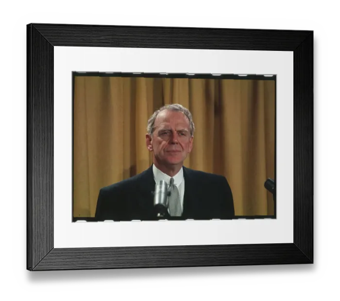 Framed Print : Clark Clifford Speaking at a News Conference Framed Print : Clark Clifford Speaking at a News Conference