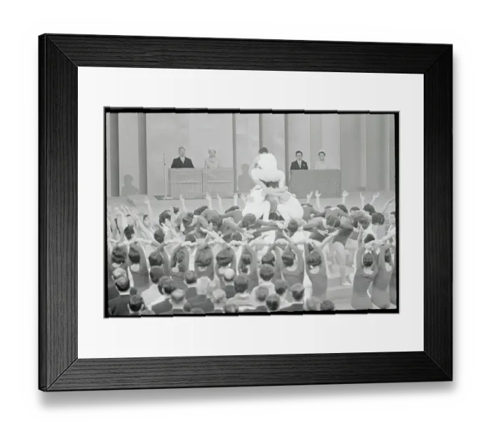 Framed Print : Japanese Gymnastic Demonstration Framed Print : Japanese Gymnastic Demonstration