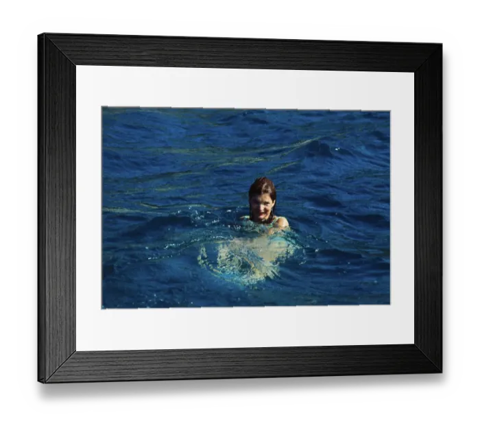Framed Print : Jacqueline Kennedy Onassis Submerged in Water Framed Print : Jacqueline Kennedy Onassis Submerged in Water