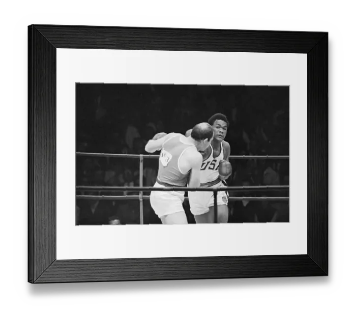 Framed Print : Ions Chepulis Ducks as George Foreman Punches Framed Print : Ions Chepulis Ducks as George Foreman Punches
