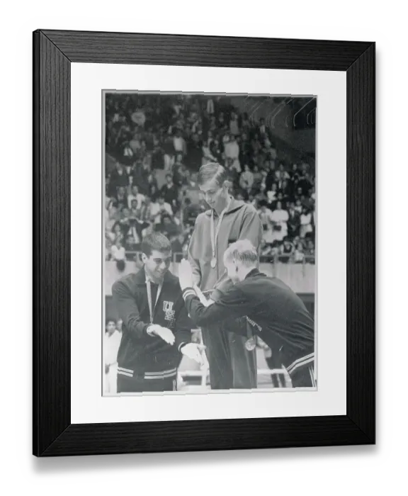 Framed Print : Olympic Racers on Award Stand Framed Print : Olympic Racers on Award Stand