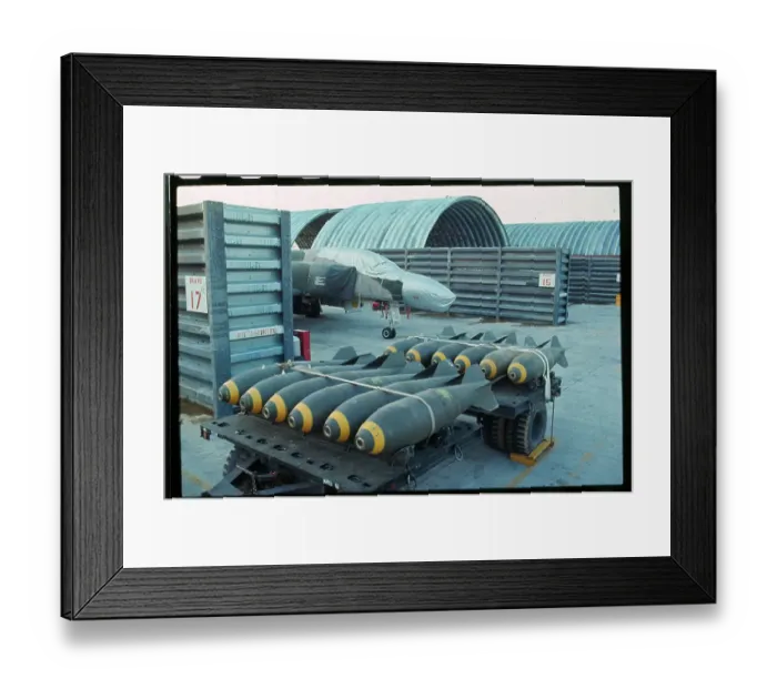 Framed Print : Bombs Ready to Be Loaded Framed Print : Bombs Ready to Be Loaded