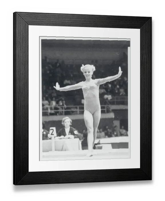 Framed Print : Olymic Gymnast Cathy Rigby