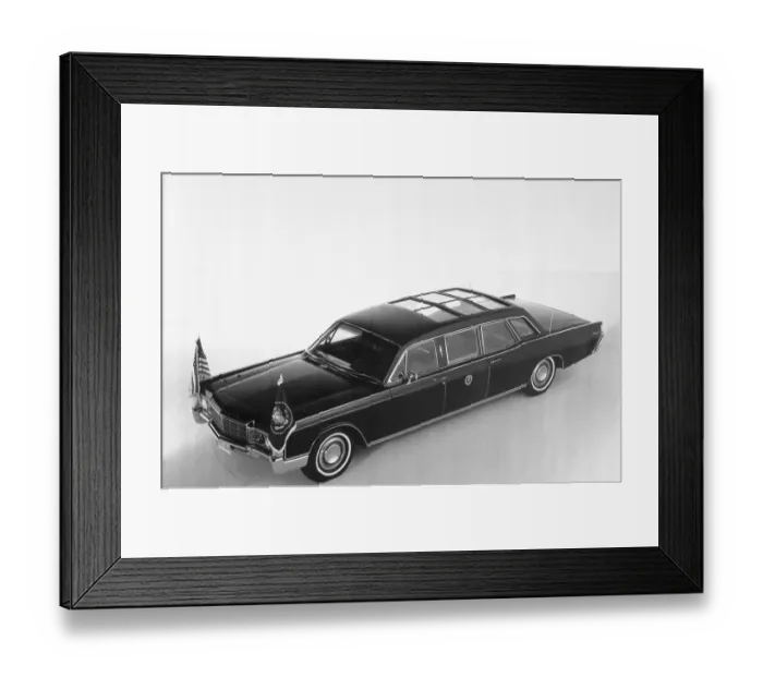 Framed Print : Lincoln Continental Presidential Limousine Framed Print : Lincoln Continental Presidential Limousine