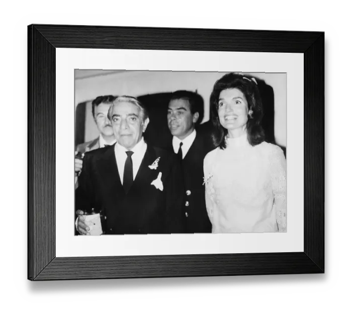 Framed Print : Aristotle And Jacqueline Kennedy Onassis Framed Print : Aristotle And Jacqueline Kennedy Onassis