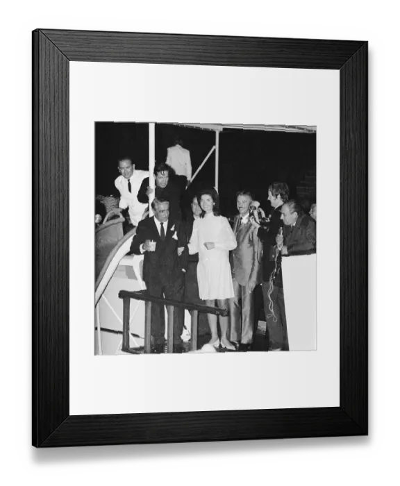Framed Print : Jacqueline Kennedy and Aristotle Onassis Framed Print : Jacqueline Kennedy and Aristotle Onassis