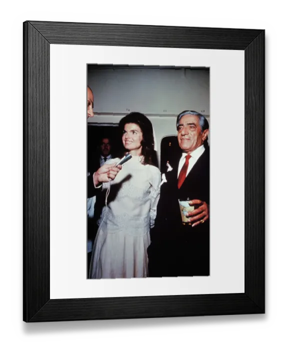 Framed Print : Aristotle and Jacqueline Onassis at Their Reception Framed Print : Aristotle and Jacqueline Onassis at Their Reception