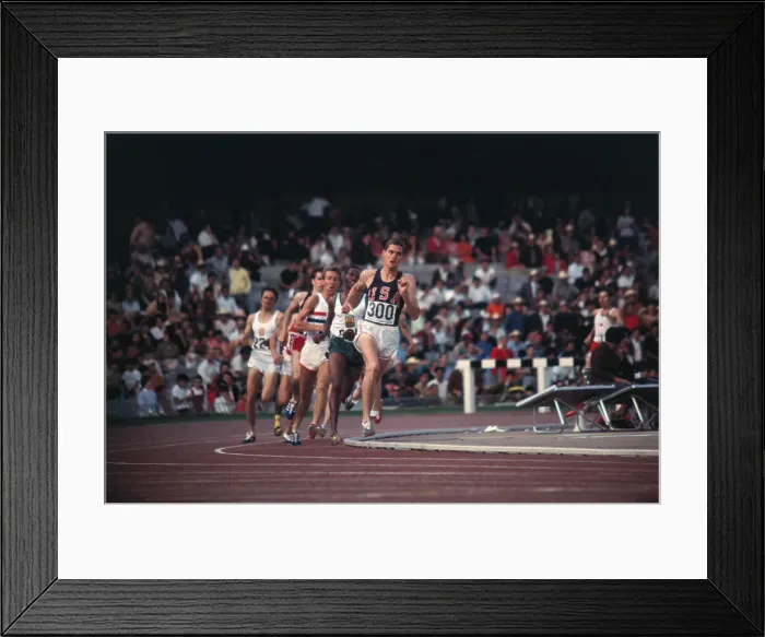 Framed Print : Jim Ryun Winning the 1500 Meter Run Framed Print : Jim Ryun Winning the 1500 Meter Run