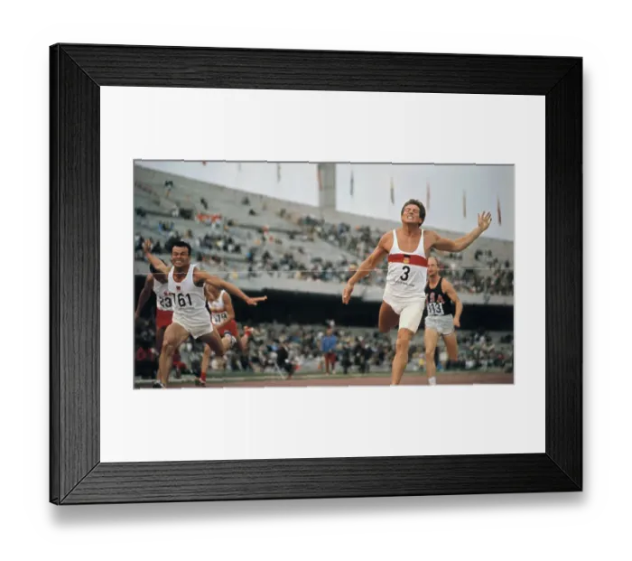 Framed Print : Hans Walde Winning Olympic Decathlon Event Framed Print : Hans Walde Winning Olympic Decathlon Event