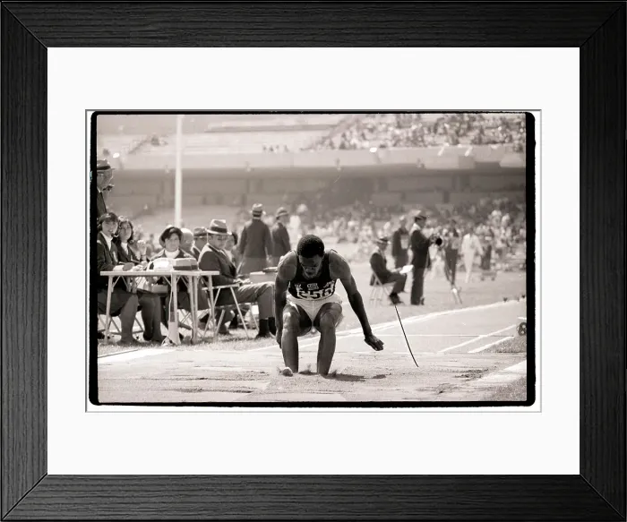 Framed Print : Ralph Boston Finishing Long Jump Framed Print : Ralph Boston Finishing Long Jump