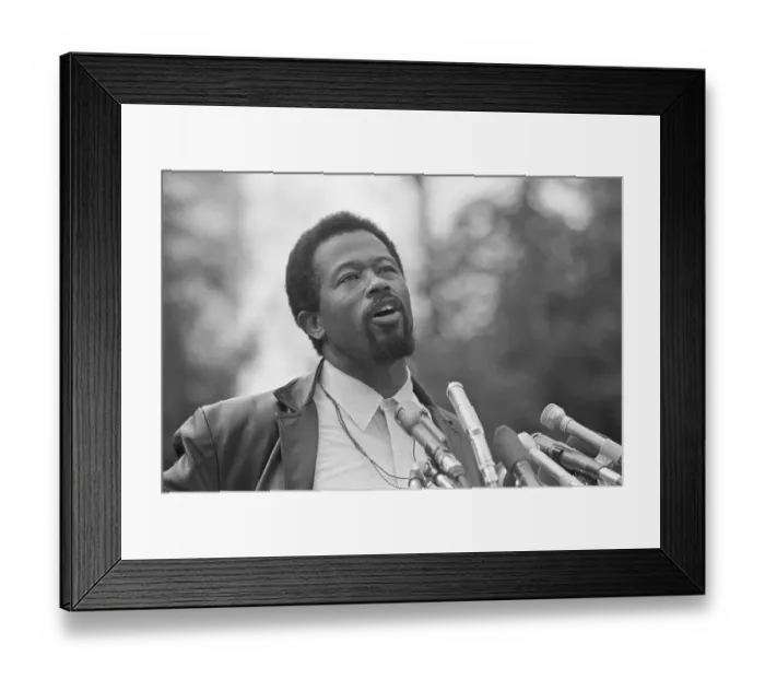 Framed Print : Eldridge Cleaver Speaking Framed Print : Eldridge Cleaver Speaking