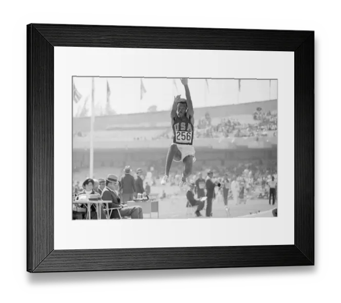 Framed Print : Ralph Boston Doing Long Jump Framed Print : Ralph Boston Doing Long Jump